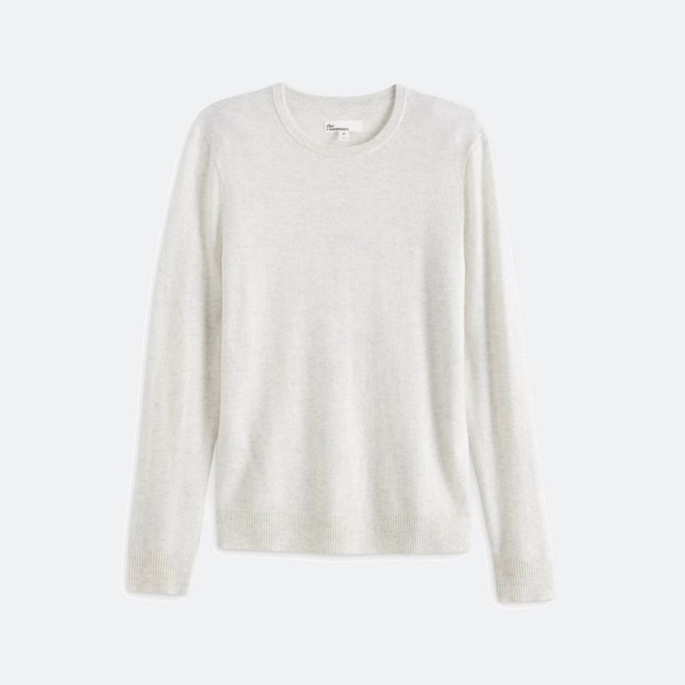The Commons - Off-White Fletcher Cashmere Crewneck Sweater